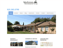 Tablet Screenshot of maclennaninvestments.com